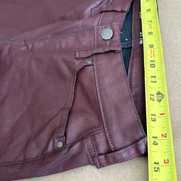 a.n.a. Oxblood Laminated Skinny Jeans - Picture 9 of 10